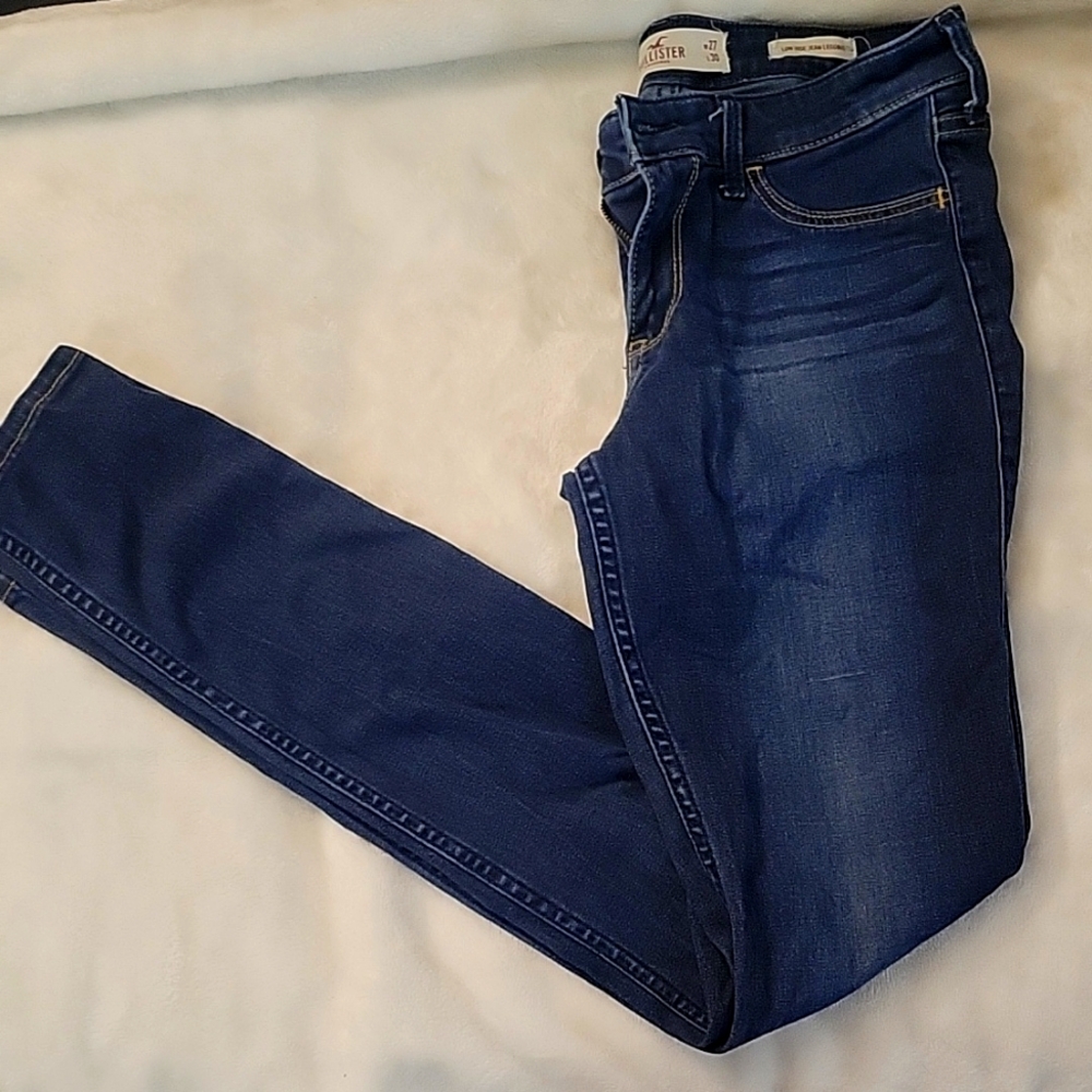 Blue Hollister Women's Jeans W27 L30 5L low rise jean leggings